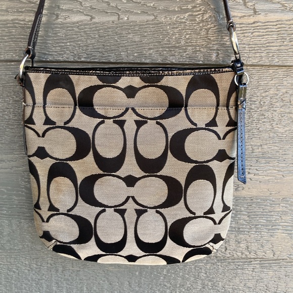 EUC | Coach Small Signature Canvas Shoulder Bag - Picture 7 of 13